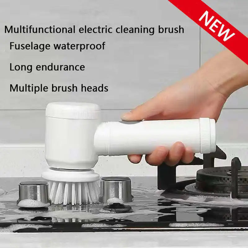 Magic Brush Wireless Battery Professional Cleaning Housework Kitchen Brush Rechargeable